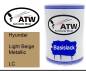 Preview: Hyundai, Light Beige Metallic, LC: 500ml Lackdose, von ATW Autoteile West.